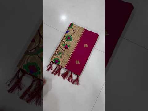 Pure Soft Silk Big Border Paithani Saree
