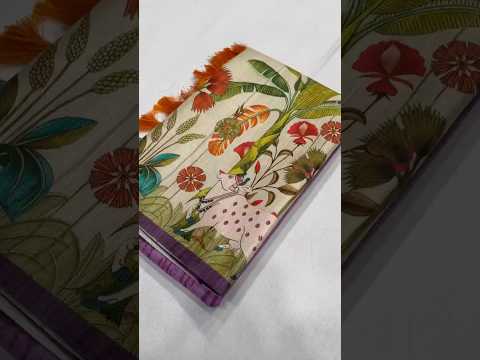 Kolam Silk Shibori Digital Printed Pichwai Saree