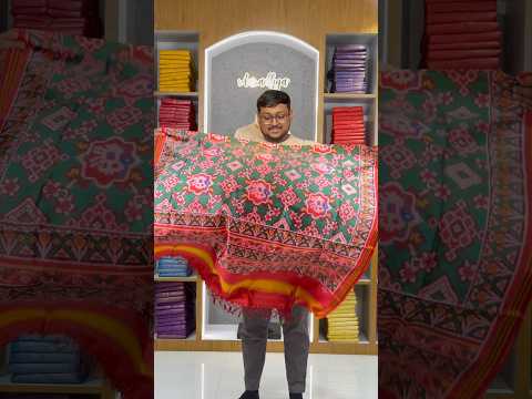 Patola Dupatta - Rajwadi Floral Soft Silk Patola Printed Dupatta