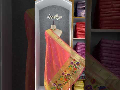 Pure Paithani Silk Weaving Zari Paithani Duppata