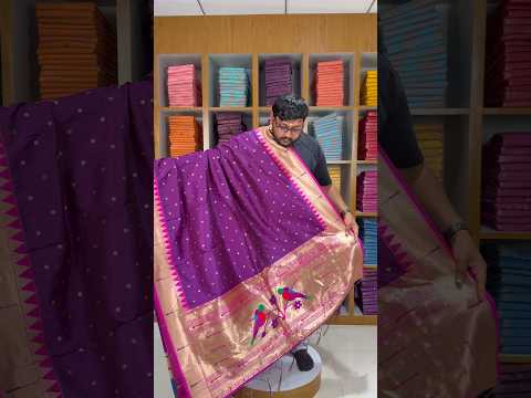 Pure Paithani Zari Border Parrot Motif Pallu Dupatta