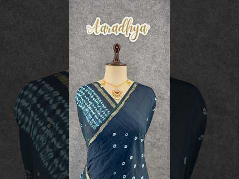 Pure Cotton Hand Dyed Bandhej Sibori Saree