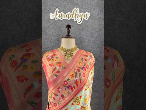 Designer Paithani Patola Sparrow Saree in Banarasi Soft Silk