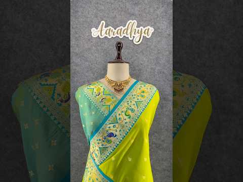Rajwadi Mor Paithani Zari Butti Saree