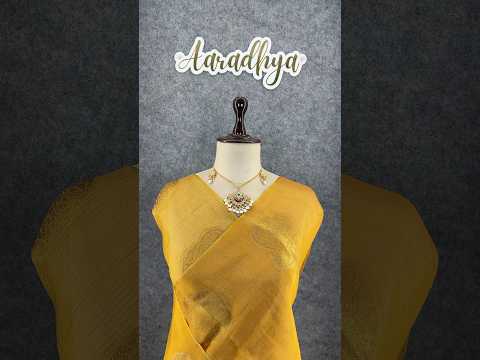 Royal Tissue Silk Zari Weaving & Mango Border Saree