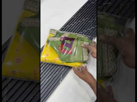 Heavy Dola Silk Weaving & Embroidery Border Saree (Unstiched Blouse)