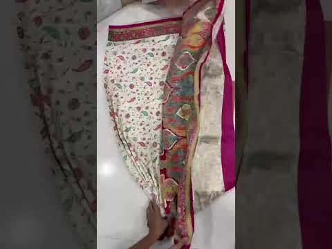 Soft Gaji Silk Kashmiri Kalamkari Pashmina Saree