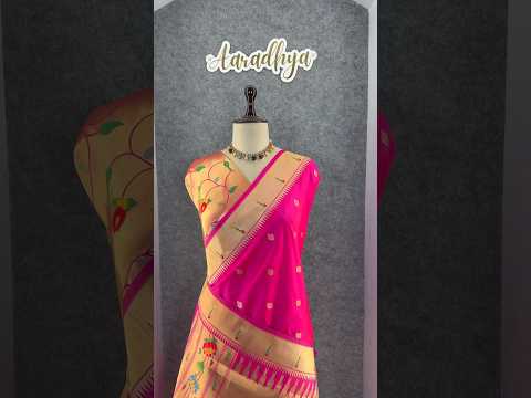 Floral Meena Zari Pallu Paithani Silk Saree