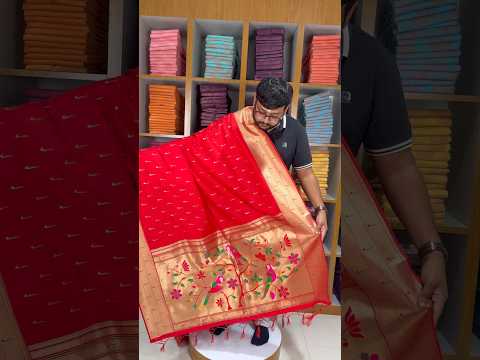Pure Zari Triple Muniya Border Parrot Paithani Dupatta