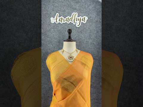 Royal Tissue Silk Zari Weaving & Mango Border Saree