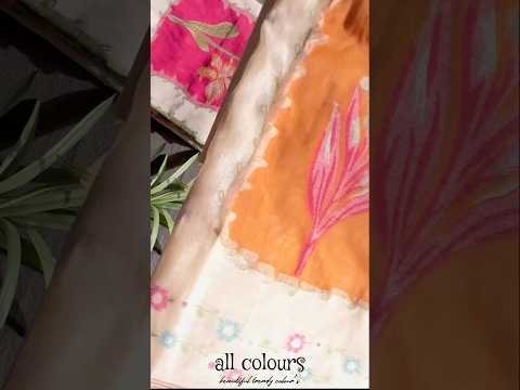 Premium Muga Cotton Resham Floral Pallu Saree