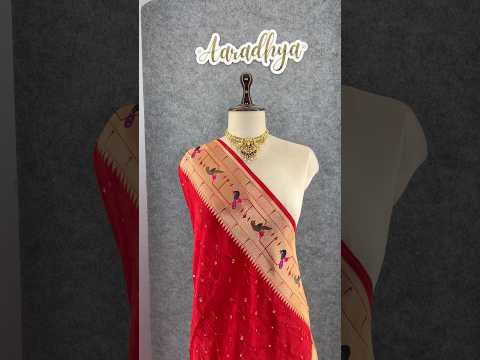 Luxury Fusion Bandhani Body & Paithani Pallu Saree