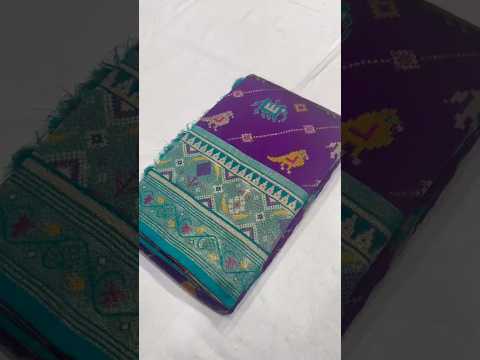 Patola Leheriya Peacock Ikkat Saree