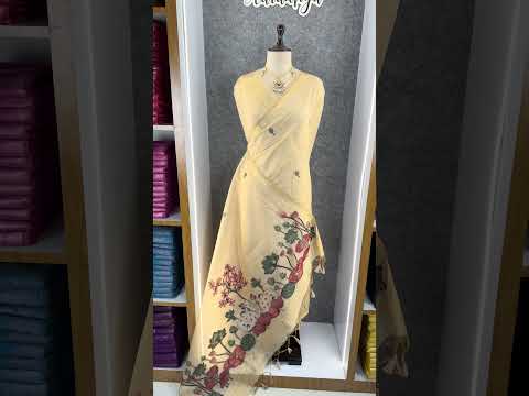 Soft Muga Cotton Pichwai Pallu Saree