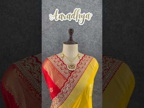 Banarasi Jaal Embroidery Sequence Work Sarees (Unstiched Blouse)