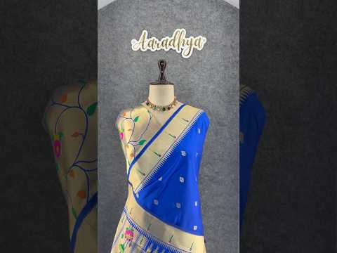 Floral Meena Zari Pallu Paithani Silk Saree