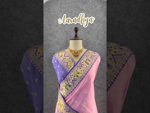 Rajwadi Mor Paithani Zari Butti Saree