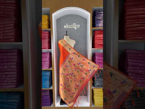 Dupatta - Pure Zari Peacock Motif Paithani Dupatta