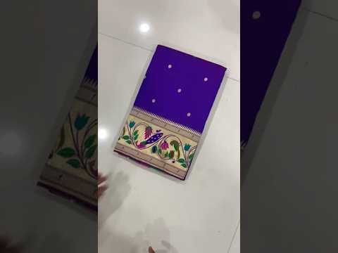Pure Kanchipuram Paithani Silk Peacock Design Saree