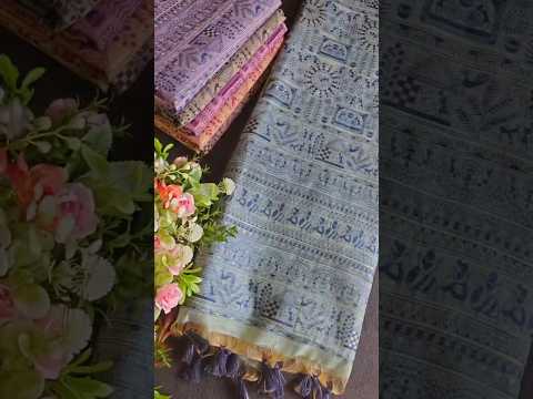 Muga Cotton Warli Weaving Saree