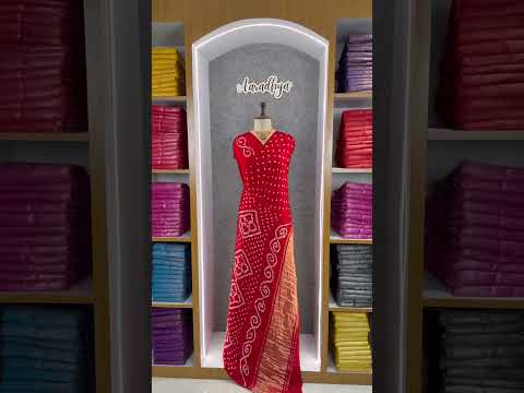 Ek Dani Bandhani With Pure Lagadi Patta Saree