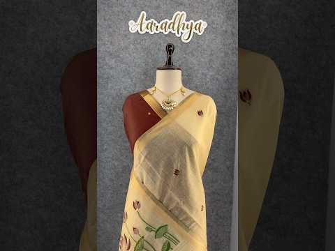 Premium Soft Muga Cotton Pichwai Saree