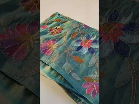 Floral Designer Embroidered Saree