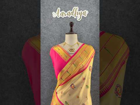 Traditional Tissue Silk Floral Folk Pallu Paithani Saree