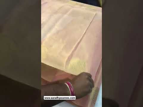 Royal Tissue Silk Zari Weaving & Mango Border Saree