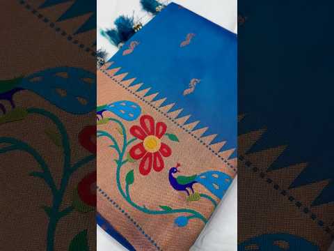 Soft Silk Peacock Design Paithani Saree