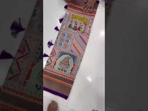 Soft Gaji Silk Position Pashmina Saree