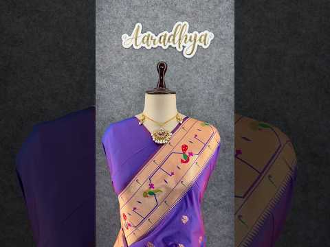 Pure Kanchipuram Paithani Silk Parrot Design Saree