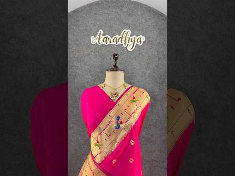 Pure Kanchipuram Paithani Silk Parrot Design Saree