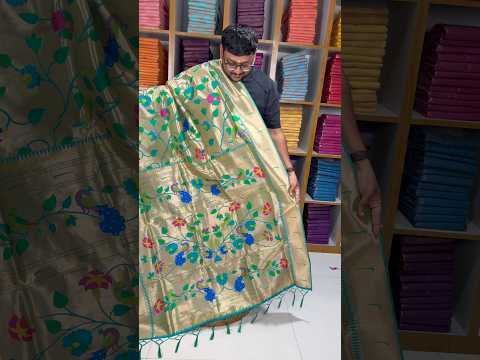 Pure Silk Kanchipuram Full Weaving Wedding Special Paithani Saree