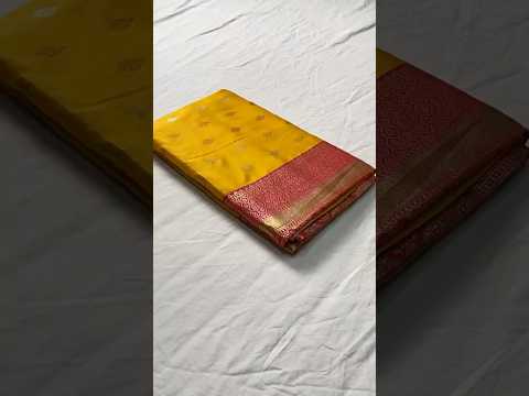 Semi Kanchipuram Temple Weaving Border Saree
