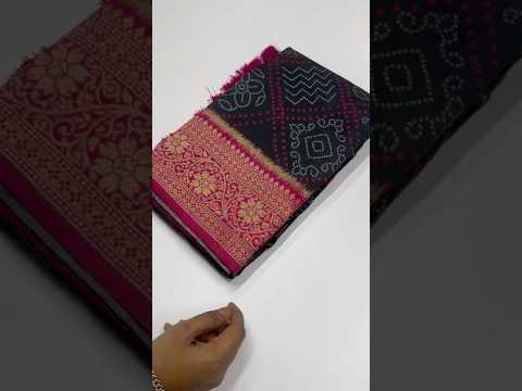 Premium Bandhani Patola Zari Woven Saree