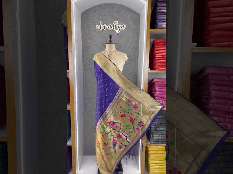 Pure Zari Triple Muniya Border Parrot Paithani Dupatta