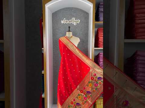Pure Paithani Silk Weaving Zari Paithani Duppata