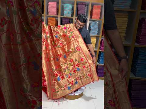Pure Silk Kanchipuram Full Weaving Wedding Special Paithani Saree