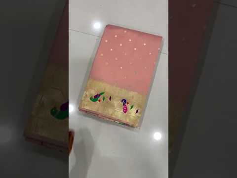 Soft Silk Parrot Peacock Border Paithani Saree