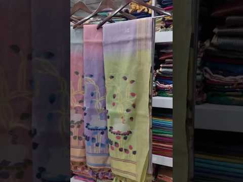 Traditional Pichwai Weave Muga Cotton Saree