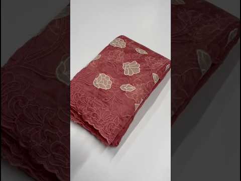 Designer Pure Chanda Kora Silk Embroidered Saree