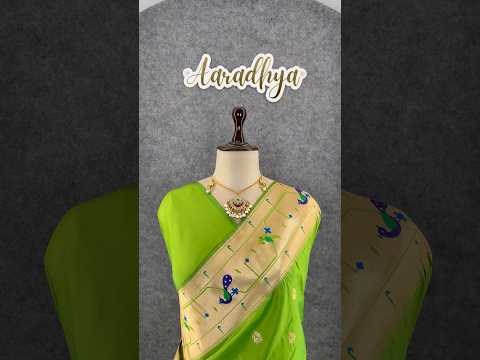 Pure Kanchipuram Paithani Silk Parrot Design Saree