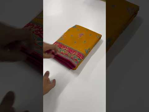 Viscose Silk Meenakari Saree with Folk Art Border