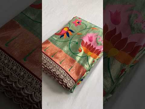 Jaal Paithani Soft Silk Scallop Border Lace Saree