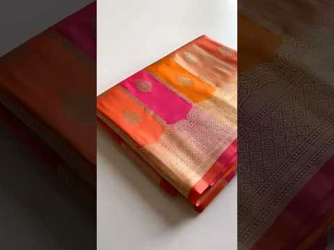 Banarasi Satin Silk Colorful Saree