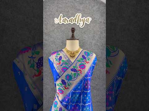 Pure Soft Silk Bandhani Patola Fusion Paithani Saree