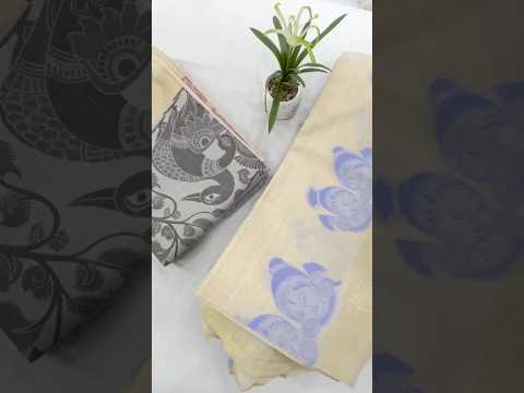 Traditional Kalamkari Muga Cotton Saree