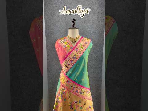 Rajwadi Mor Paithani Zari Butti Saree