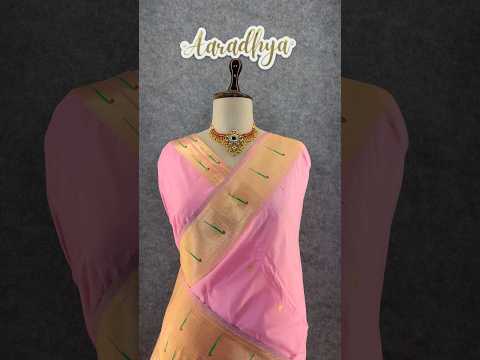 Kanchivaram Paithani Silk Big Parrot Zari Border Saree